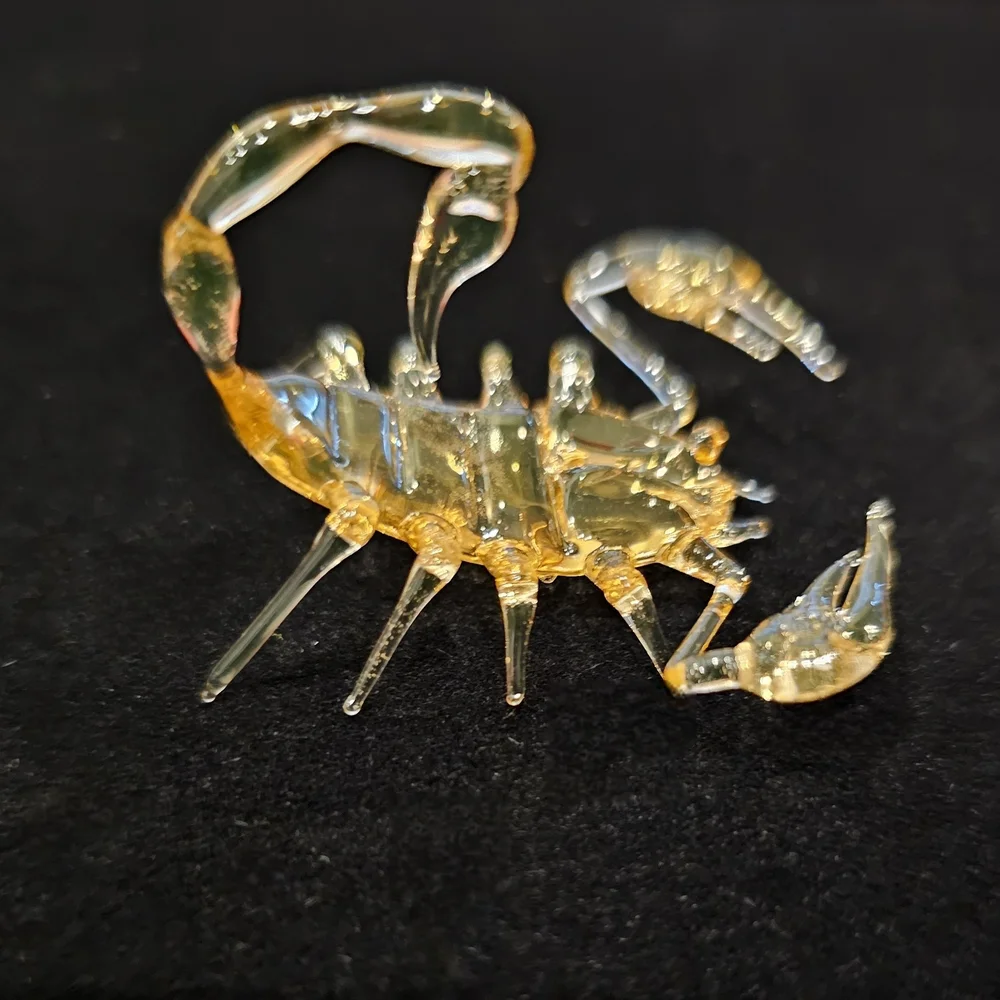 Glowing Green Scorpion Reptile Decor